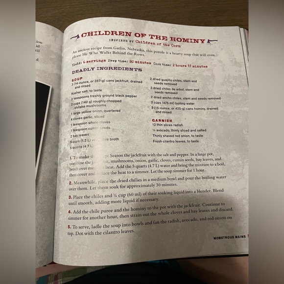 Death for Dinner Horror inspired Cookbook NWT - Picture 5 of 10